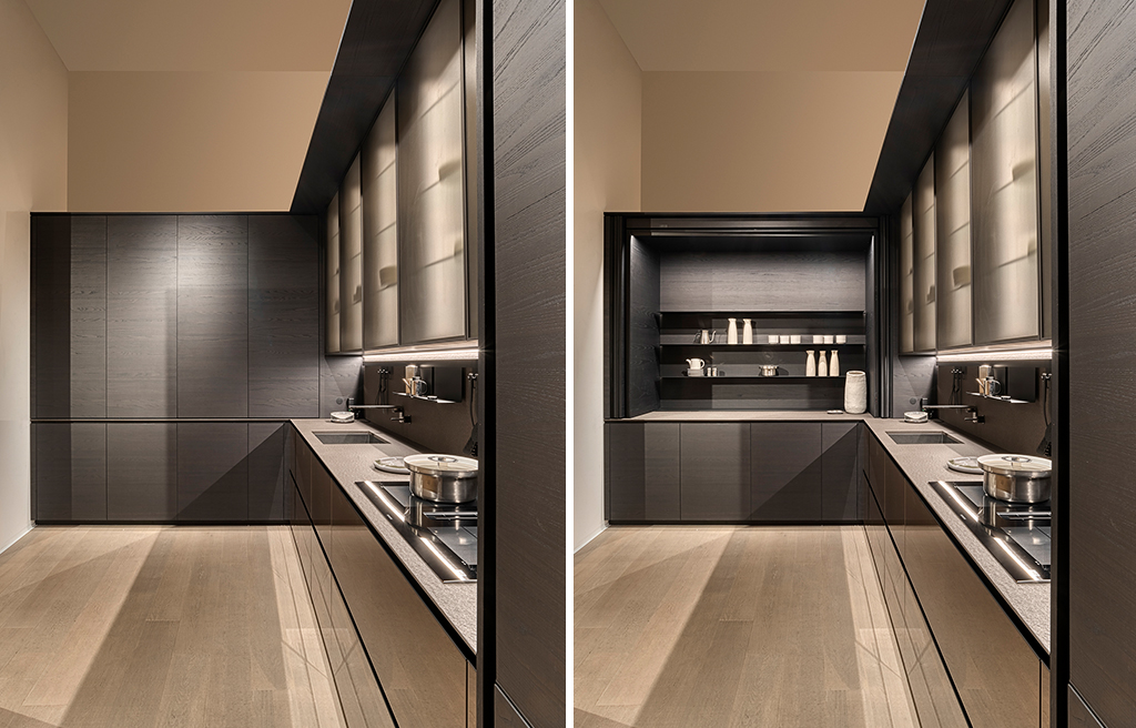 02.jpg Эстетика и практичность: витрина с дверцами Vetrina от Valcucine. Фото 04