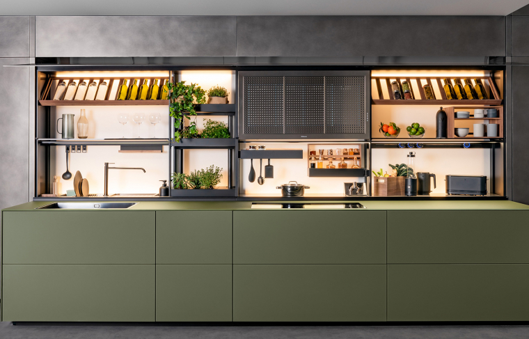 Valcucine Artematica Vitrum+New Logica e bilanciere nascosto. Фото 02