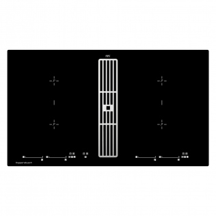 Индукционная варочная панель с вытяжкой KMI 9800.0 SR Silver Chrome