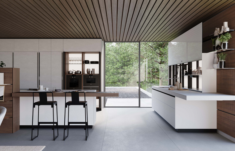 Valcucine Genius Loci Vitrum Opaco Bianco Nuvola. Фото 02