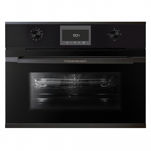 Kuppersbusch Компактный духовой шкаф с микроволнами CBM 6330.0 S2 Black Chrome. Фото 01