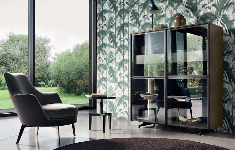 Sangiacomo Scrigno 18 | Rovere Grigio/Vetro Fume/S1 Piombo. Фото 02