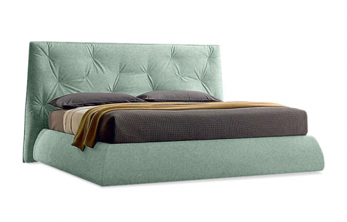 Двуспальная кровать Lenny 180х200 см | Visalia 021 Ceruleo