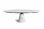 Poltrona Frau Mesa Ellipse | Bianco Carrara Semi-Lucido