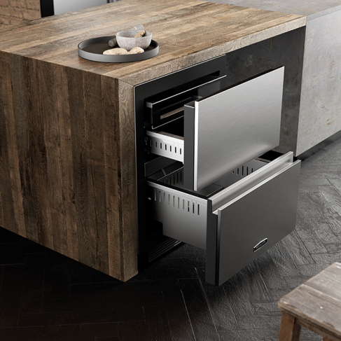 Signature Kitchen Suite Холодильник под столешницу SKSUD2402E 60 см. Фото 04