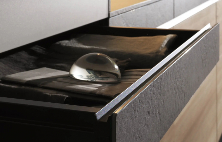Valcucine Genius Loci Olmo Tattile con cassetto in Tech Ceramica. Фото 05
