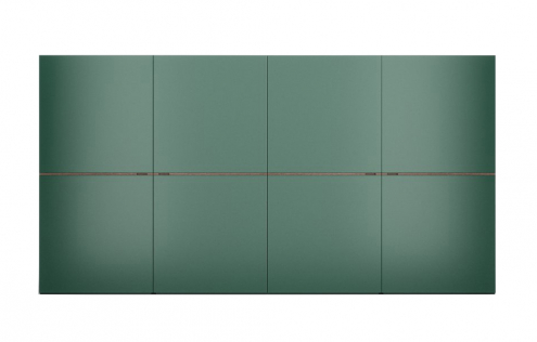 Middle flush-closing sliding door
