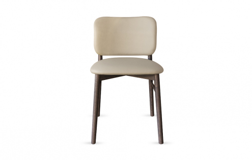 Стул Alice | Pelle Creta | Rovere Grigio