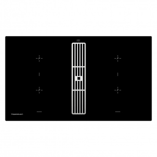 Индукционная варочная панель с вытяжкой KMI 9850.0 SR Silver Chrome