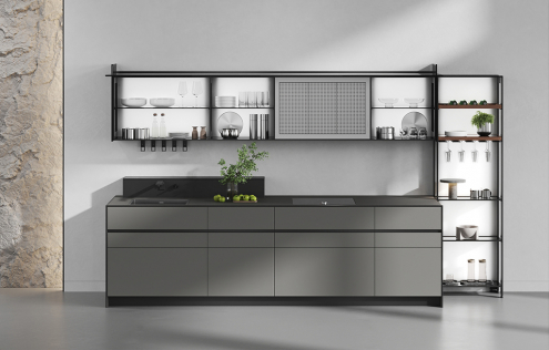 Кухня Riciclantica Outline Laminato Seta Greige