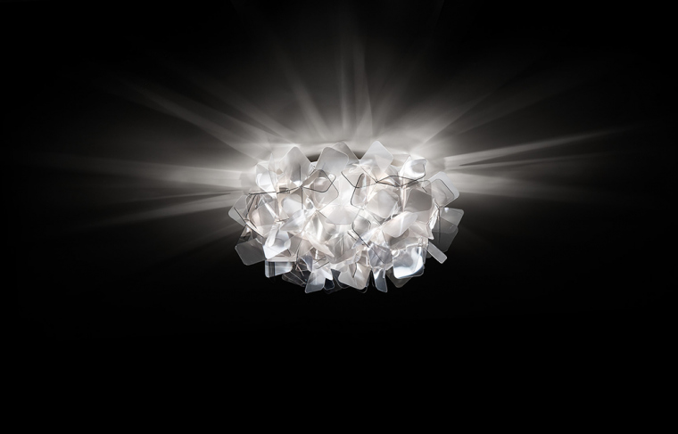 Slamp Clizia fume ceiling wall. Фото 04