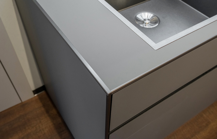 Valcucine Riciclantica Outline Laminato Seta Greige. Фото 020