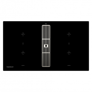 Индукционная варочная панель с вытяжкой KMI 9850.0 SR Stainless Steel