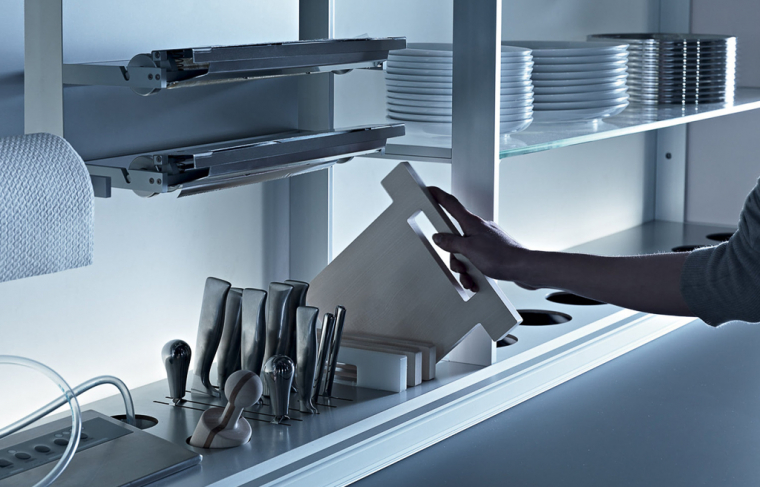 Valcucine Artematica Vitrum Grey Cement + New Logica System. Фото 05
