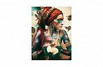 Cobra Art Woman with Butterflies 80х120 см