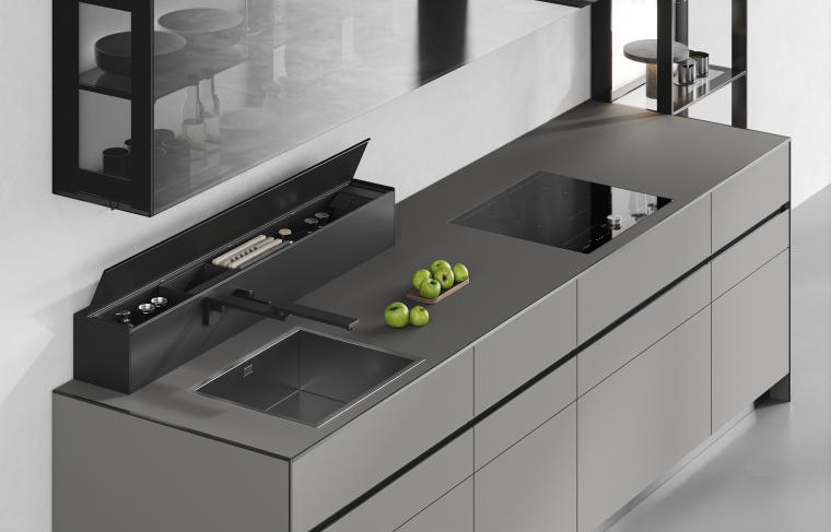 Valcucine Riciclantica Outline Laminato Seta Greige. Фото 05
