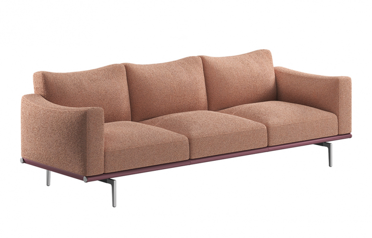 Poltrona Frau Happy Jack 256 см | Nest Granato | Loop Marrone. Фото 03