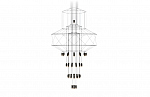 Vibia Wireflow chandelier 0374