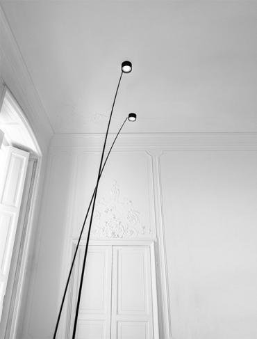 Davide Groppi Sampei 260 с антибликовой решеткой 1X0070400.04.00 | 2700K Matt Black. Фото 04