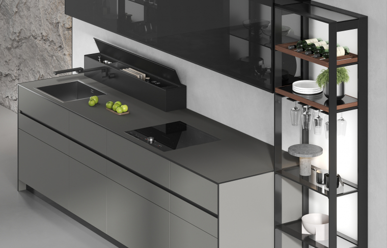 Valcucine Riciclantica Outline Laminato Seta Greige. Фото 07