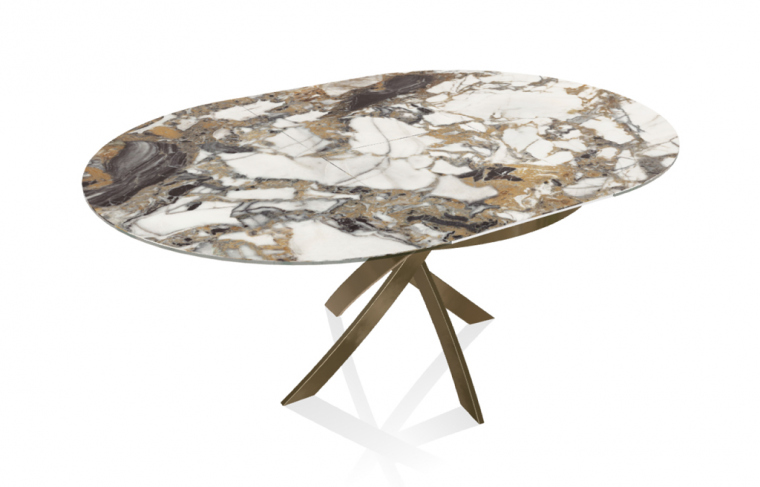 Bontempi Casa Barone | M328/CM010A Glossy Etoile Gold SuperMarble. Фото 02