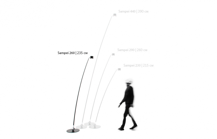 Davide Groppi Sampei 260 с антибликовой решеткой 1X0070400.04.00 | 2700K Matt Black. Фото 03