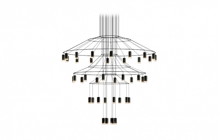 Vibia Wireflow chandelier 0377. Фото 01