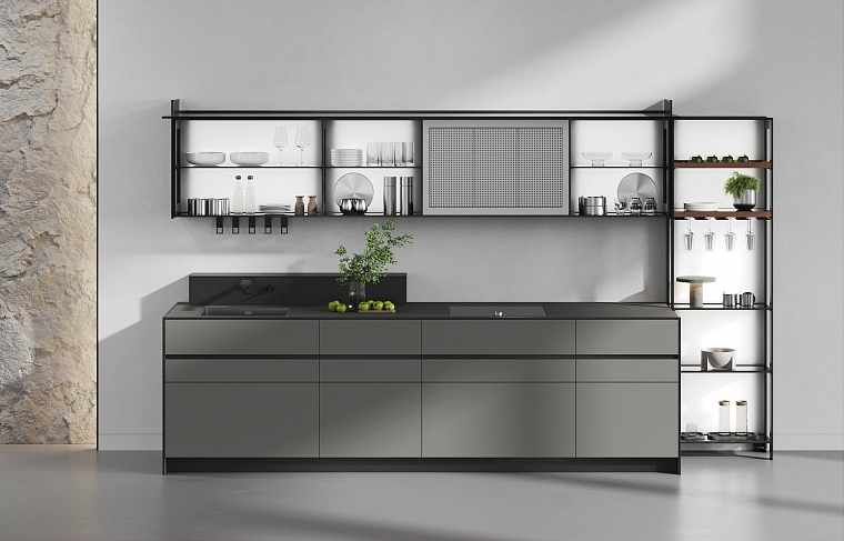 Valcucine Riciclantica Outline Laminato Seta Greige. Фото 01