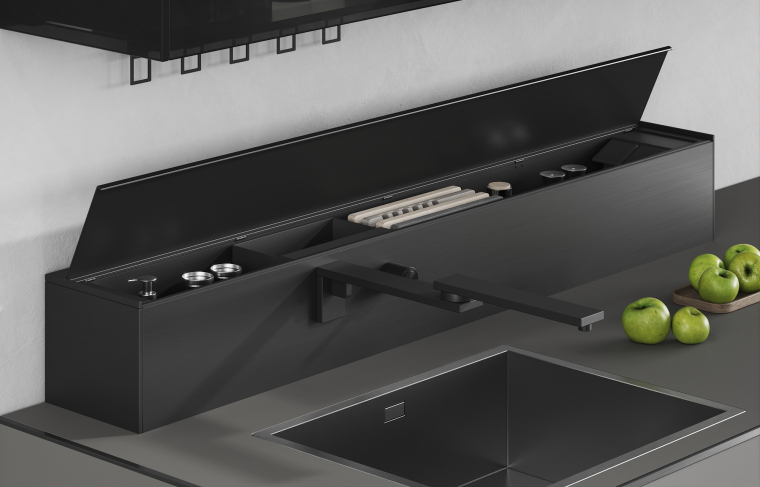 Valcucine Riciclantica Outline Laminato Seta Greige. Фото 09