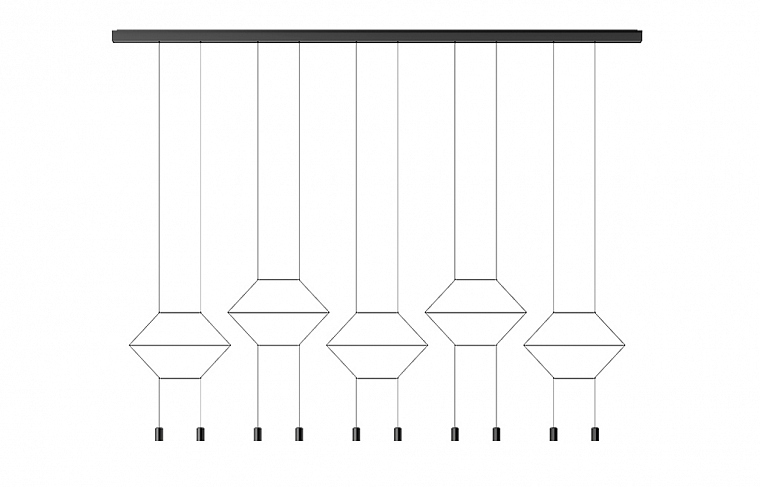 Vibia Wireflow lineal 0330. Фото 01