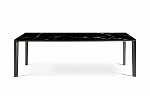 Poltrona Frau Homey 220х95 см | Burnished painted aluminium | Black Marquinia