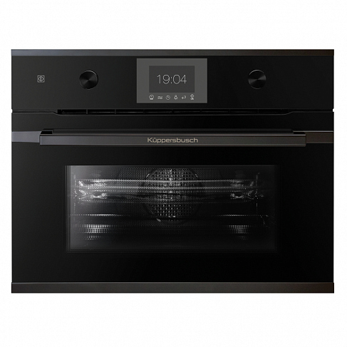 Kuppersbusch Компактный духовой шкаф с микроволнами CBM 6350.0 S2 Black Chrome. Фото 01