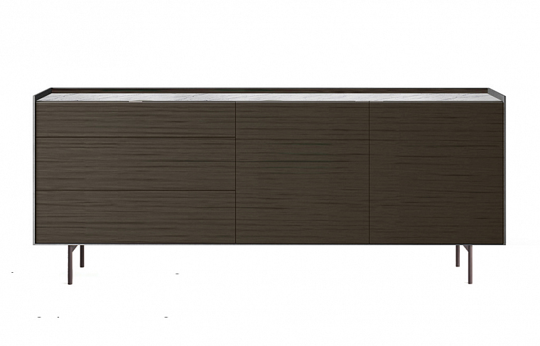 Sangiacomo Cabaret CR46A21 C3 | Rovere Grigio/Statuarietto Lucidato/Piombo. Фото 01