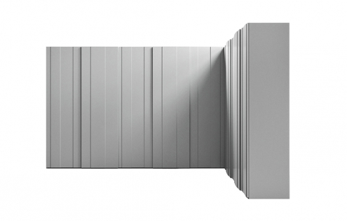 Plisse sliding door