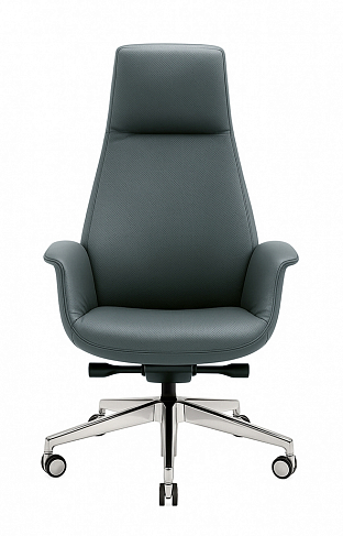 Poltrona Frau Кресло руководителя Downtown President | SC 254 Steel Blue. Фото 01