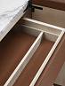 Poltrona Frau Zabriskie 184 см | SC 67 Chiodi di Garofano | Semi-Brilliant Bianco Carrara