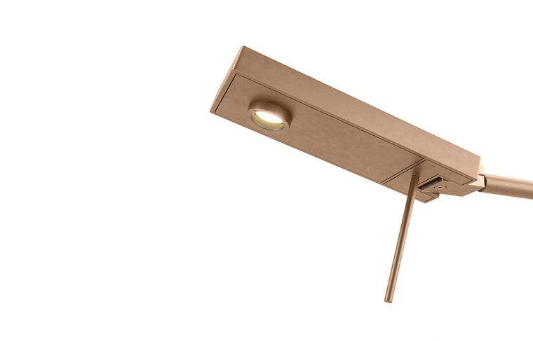 Viabizzuno Roy tavolo spot 3000K | bronze. Фото 03