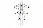 Vibia Wireflow chandelier 0378