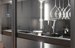 Arredo3 Asia | Lava 1363 | Nero 48 | Vetro Fume Grigio